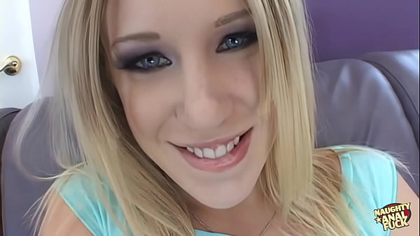 Slutty blonde in a gangbang gets DP and loads of cum in her mouth